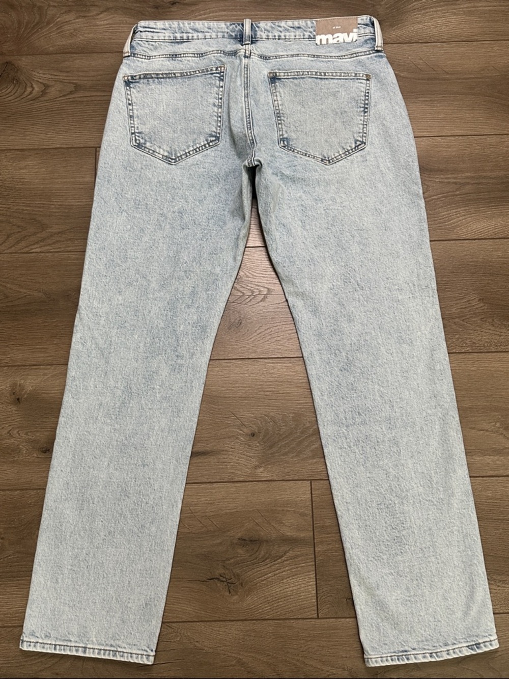 Mavi Marcus 31” Slim Straight Leg Stretch Light Wash Blue Jeans Size 34 - Picture 4 of 13